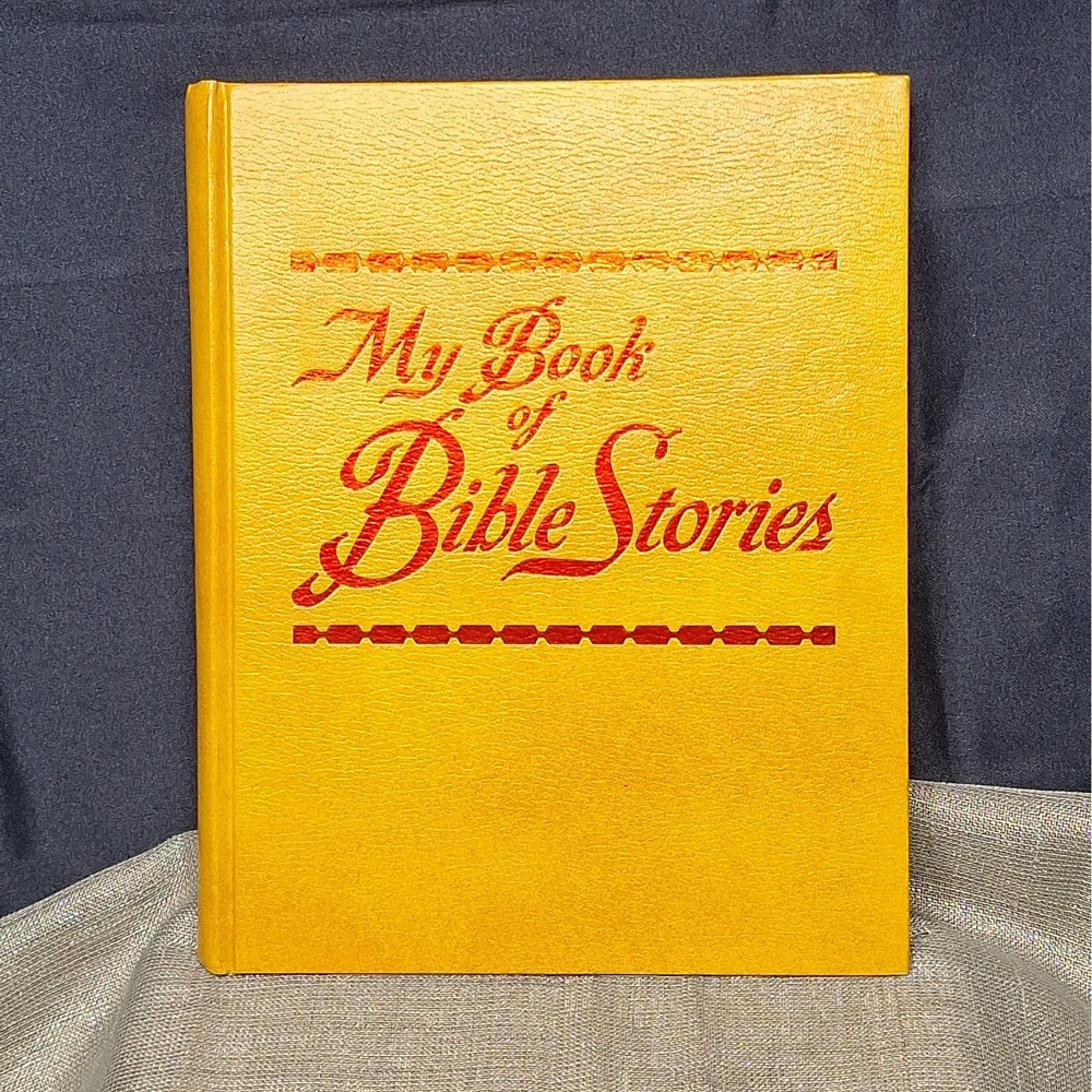 My Book Of Bible Stories 1978 Yellow Hardcover First Edition Watchtower New York